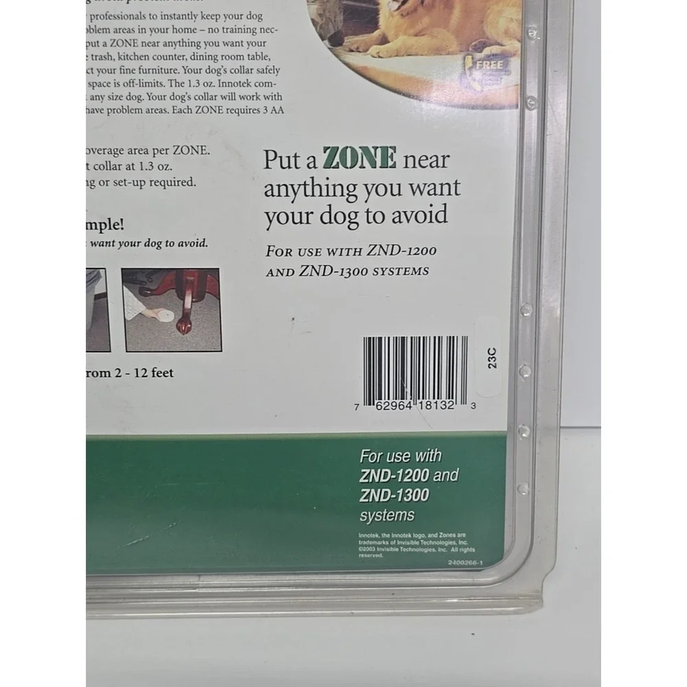 Brand New Innotex‎ ZND-1200 Instant Pet Barrier with 1 Zone
